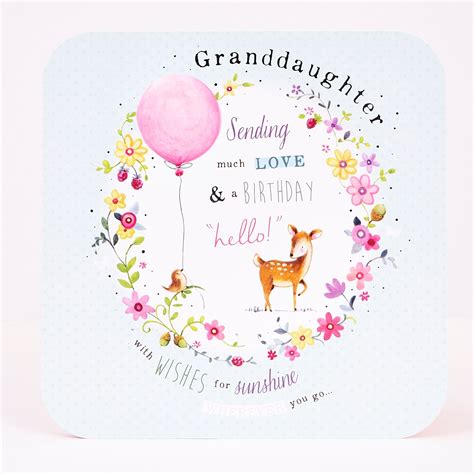 Simply browse our online selection to find tons of fun designs and heartfelt messages already templated and ready for. Buy Platinum Collection Birthday Card - Granddaughter ...