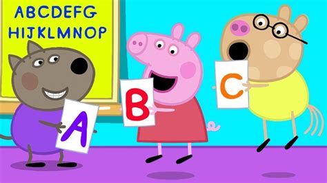 Peppa Pig Abc Song Learning Alphabet For Children Nursery Rhymes