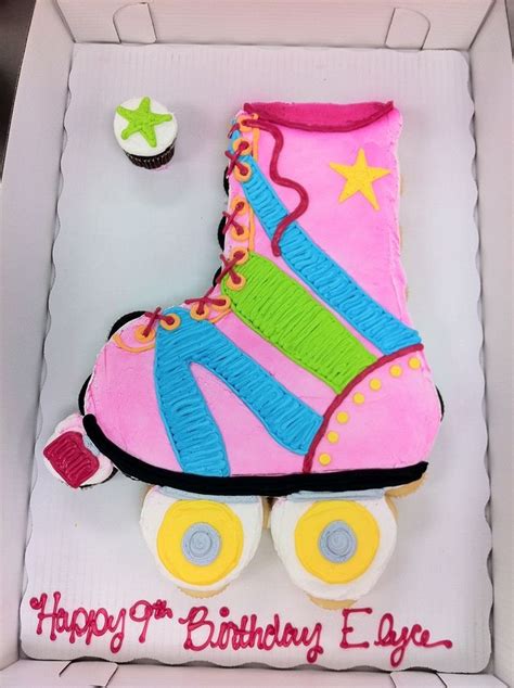 Rollerskate Cupcake Cake — Childrens Birthday Cakes Cupcake Cakes