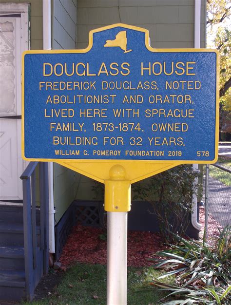 Frederick Douglass House Rochester Historical Markers Pictures Of