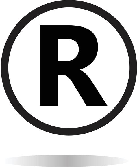 Icono De Marca Registrada Sobre Fondo Blanco Símbolo De Marca