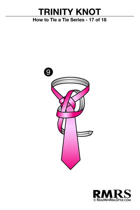 Then, cross the narrow end of finally, lift the narrow end up through the loop, tighten the knot, and tuck the end under your neckline. Are You Man Enough to Wear This Necktie Knot? | How To Tie a Tie | The Trinity Knot