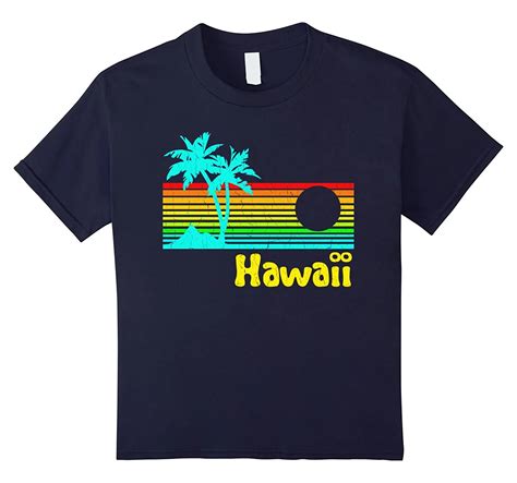 2017 New T Shirt Print Vintage Hawaiian Islands Tee Hawaii Aloha State