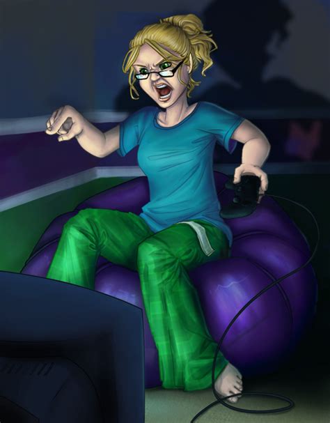 Gamer Girl By Ghlow On Deviantart