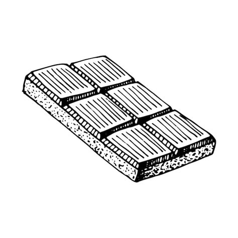 Premium Vector Chocolate Bar Sketch Yummy Candy Delicious Dessert Cocoa Product Hand Drawn