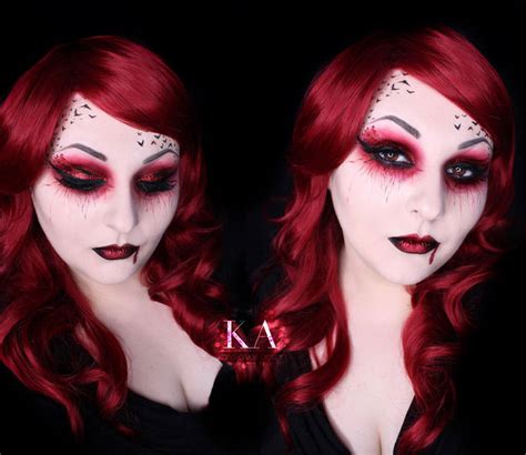 Vampire Halloween Makeup W Tutorial By Katiealves On Deviantart