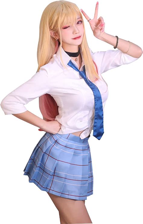 Buy Anime My Dress Up Darling Cosplay Costume School Uniform Marin