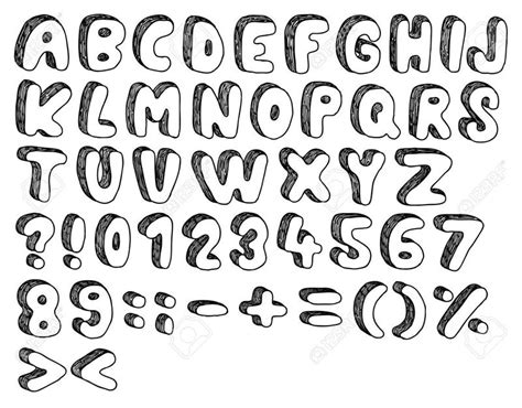 Molde De Alfabeto Sombreado Stencil Lettering Lettering Tutorial