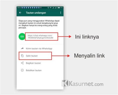 Pada langkah berikut ini anda harus memperpendek link tersebut, misalnya saja dengan mengunakan. Cara Membuat Link Menuju Whatsapp Group - Kasurnet.com