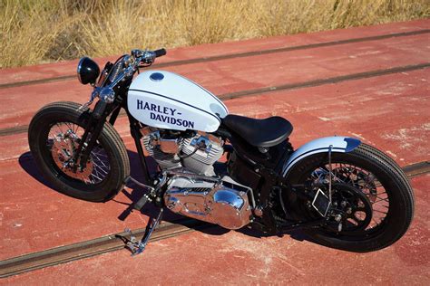 Harley Springer Bobber Blue By Lord Drake Kustoms