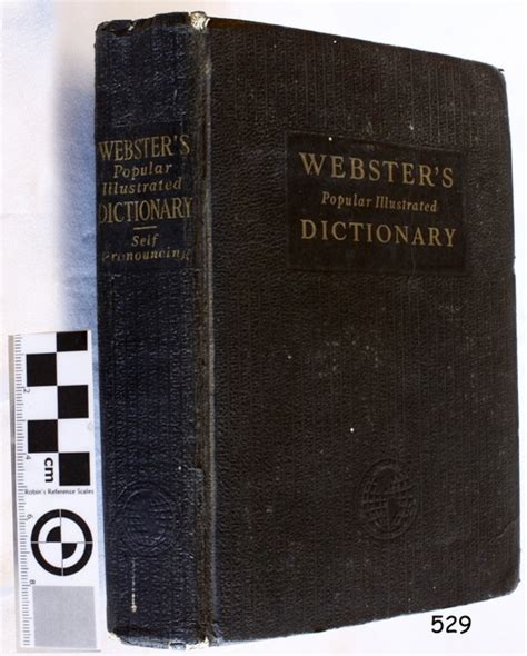 Book Websters Popular Illustrated Dictionary