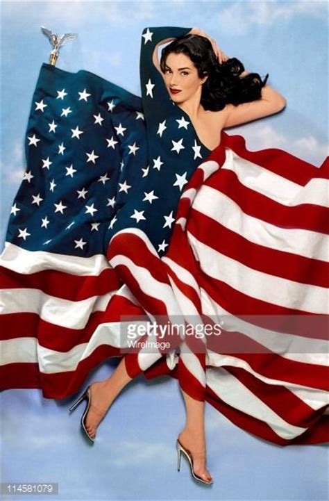 American Flag Body Painting By Joanne Gair
