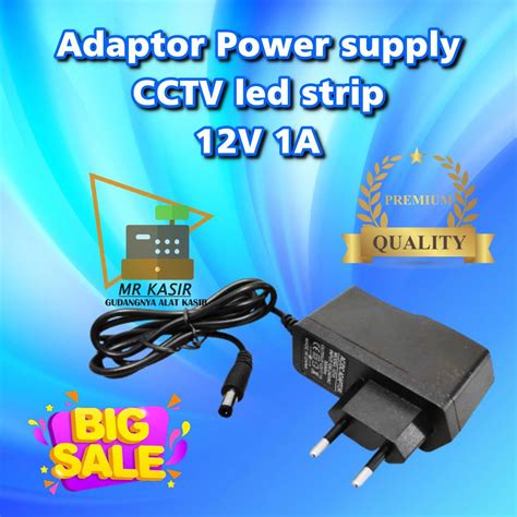 Jual Adaptor Power Supply Cctv 12v 1a Adapter Cctv 1 Ampere 12