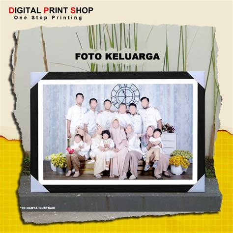 Jual Cetak Foto KANVAS 16Rs 40x60cm Foto Keluarga Wedding