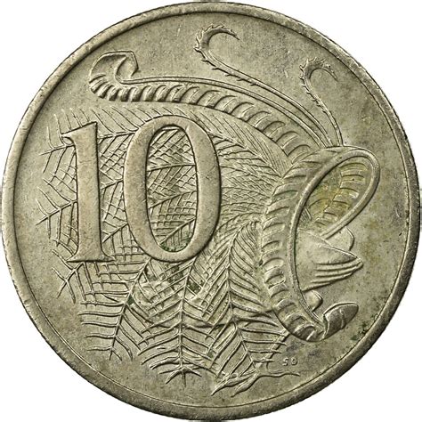 Coin Australia Elizabeth Ii 10 Cents 2002 Copper Nickel Km402