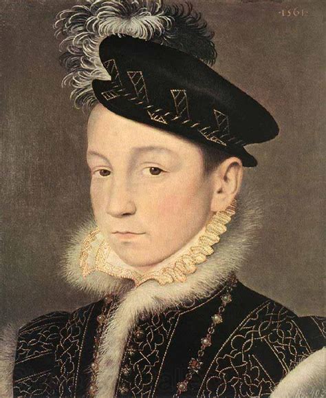 Portrait Of King Charles Ix Of France Francois Clouet Open Picture Usa