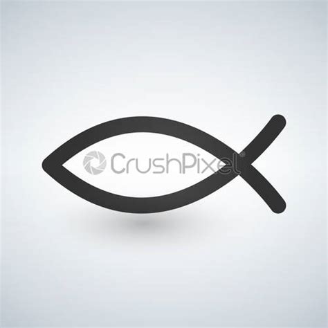 Christian Symbol Fish Stock Vector Crushpixel