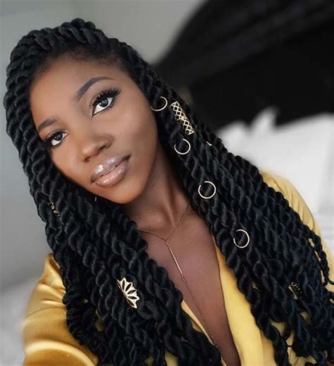 49 Senegalese Twist Hairstyles For Black Women Stayglam