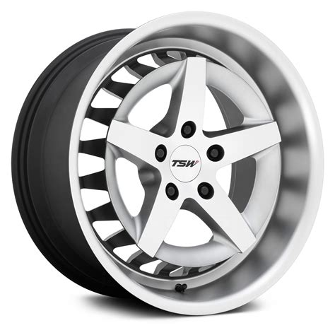 Tsw® Degner Wheels Matte Titanium With Machined Face And Lip Rims