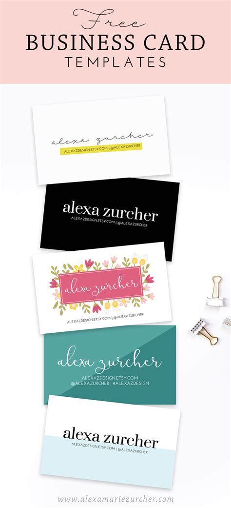 With a rich collection of free and premium business card templates, our site is yours to explore. FREE Business Card Templates | Zurcher Co | He + I = Party ...
