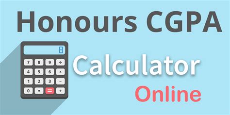 All you need to do is provide the inputs and tap on the enter button to avail the required cgpa with a detailed explanation. Honours CGPA Calculator - Calculate Honours CGPA Online