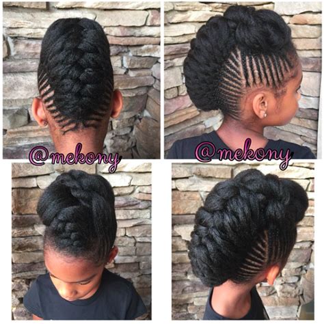 10 Gorgeous Photos Of French And Dutch Braid Updos On Natural Hair