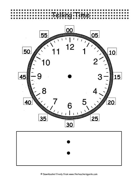 Free Printable Digital Clock Template Templates Printable Download
