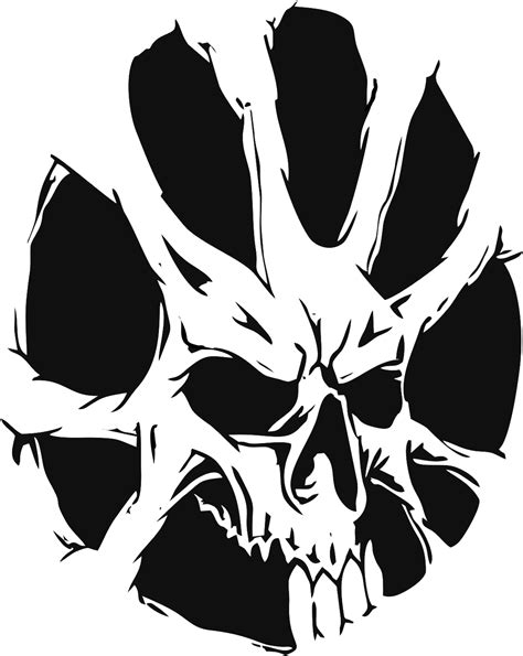 Printable Skull Stencil Customize And Print