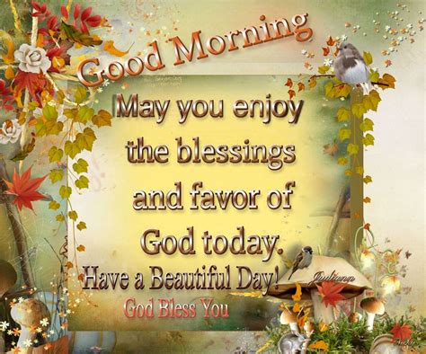 The Blessings And Favor Of God Good Morning Pictures