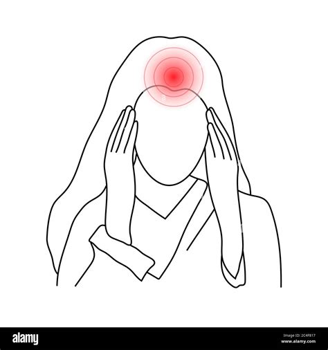 Headache Drawing Illustration Female Hi Res Stock Photography And