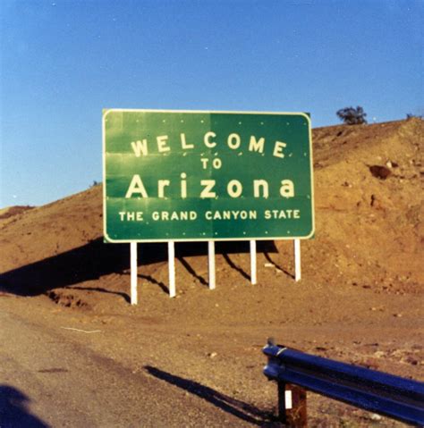 Arizona Welcome Sign 1970 Img478 B Ken Horn Flickr