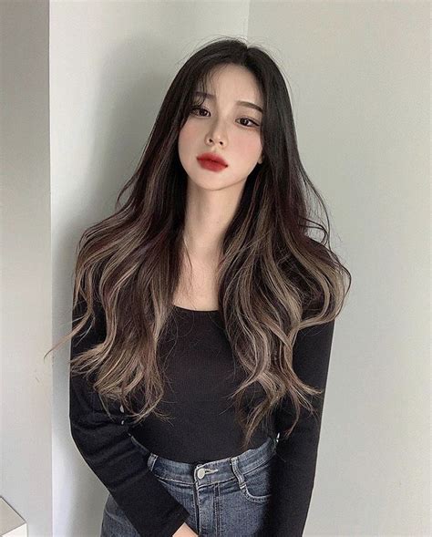 Pin By Temi On 여성 Hair Style Korea Hair Styles Long Hair Color