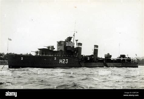 Hms Echo British Destroyer Ww2 Stock Photo Alamy