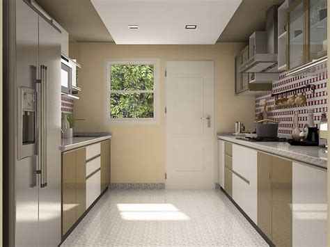 Modular kitchen is designed in the most modernized pattern under guidance of skilled craftsmen and architectures. Crena Parallel Modular Kitchen #ParallelModularKitchen # ...