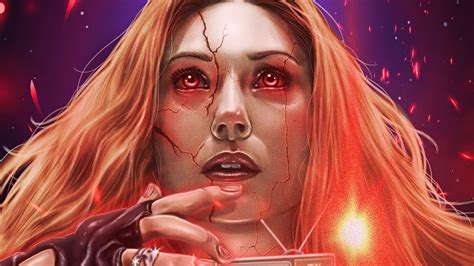Elizabeth Olsen Marvel Comics Scarlet Witch 4k Hd Wandavision