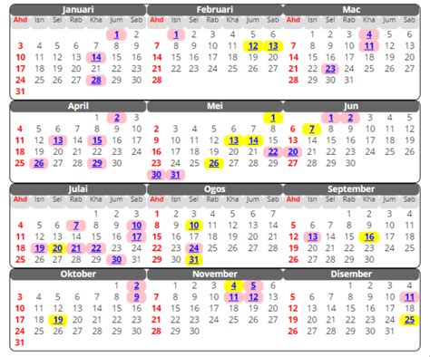 Kalender 2021 Cuti Umum Dan Takwim Cuti Sekolah Malaysia Jiwarosak