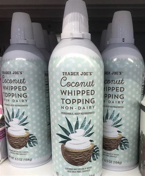 Trader Joe S Release Vegan Coconut Whipped Cream Vegan Food Living