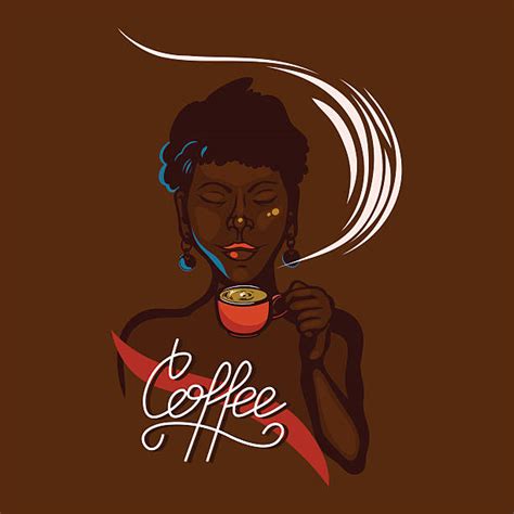 Black Woman Drinking Coffee Svg 85 File Svg Png Dxf Eps Free