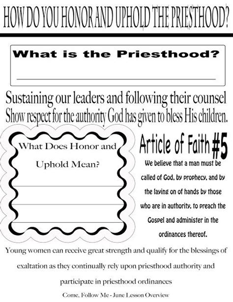 Pin On Young Womens Class Handouts And Activity Ideas