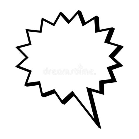 Speech Bubble Icon Flat Design Isolated White Background Stock