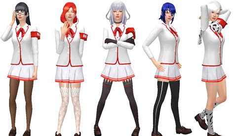 The Sims 4 Yandere Sim Student Council Set Sims Sims 4 Sims 4 Cas