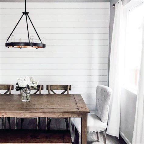 36 Photos Dining Room With Shiplap Accent Wall Mardouarale