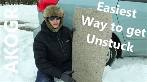 Get Your Car Unstuck From The Snow The Easy Way Akogr Youtube