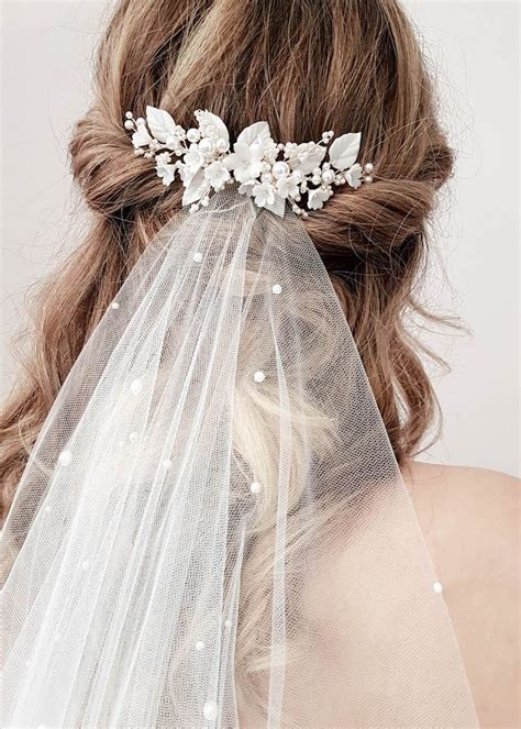 Vermont Floral Bridal Comb Tania Maras Bridal Headpieces