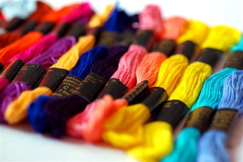 Embroidery Skeins Brightly Coloured Embroidery Threads Lin Flickr