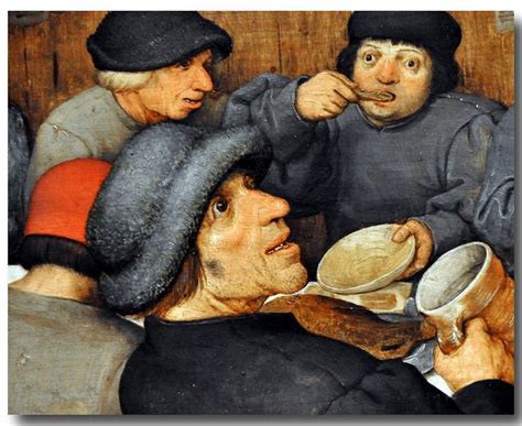 Pieter Brueghel The Elder 152530 1569 Peasant Wedding Detail