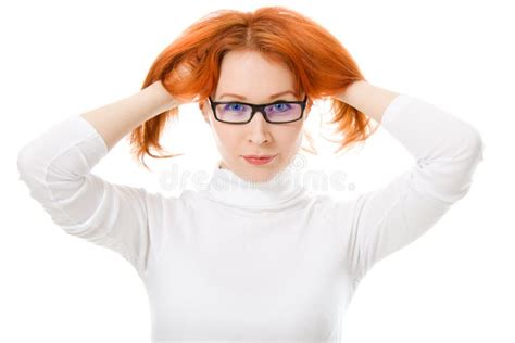 20713 Girl Red Hair Glasses Pretty Stock Photos Free And Royalty Free