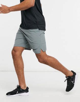 It is made with woven and nano technology, all in one frame. Nike Training Flex 3.0 woven shorts in grey | ASOS