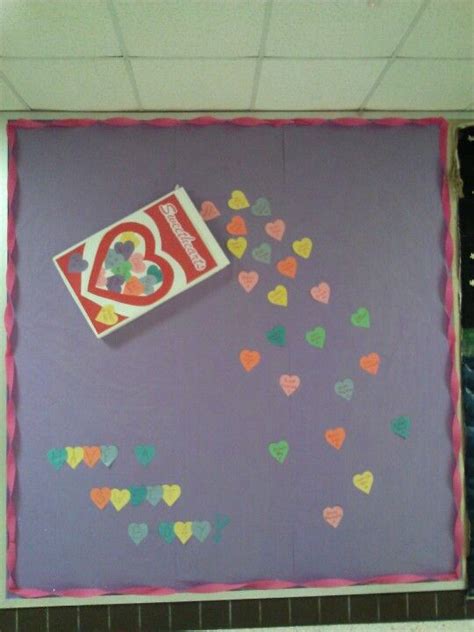 Valentines bulletin board. | Cute Bulletin Board ideas ...