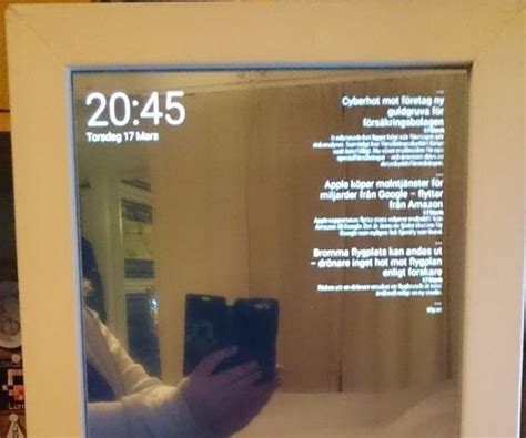 In This Project I Will Show You How I Made A Magic Mirror That Shows The Date Time Some News